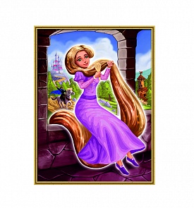 Раскраска по номерам - Рапунцель, 18 х 24 см. (Schipper, 9150622)